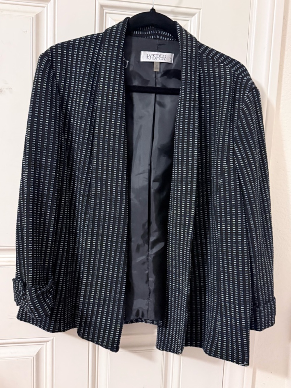 Kasper Black Lined Blazer Jacket